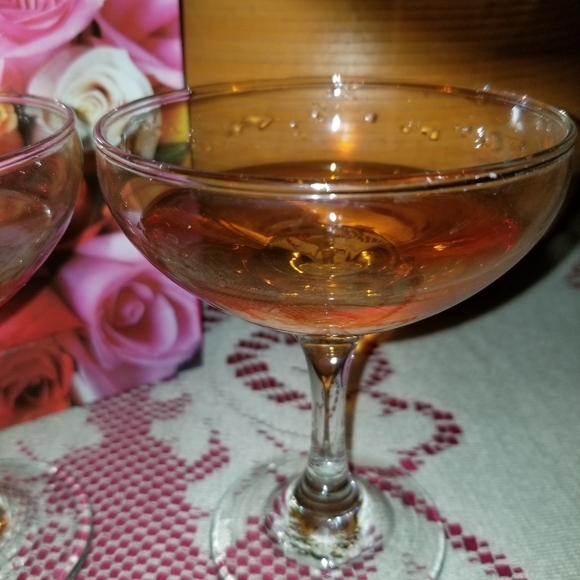 Vintage 2 champagne glasses - Picture 6 of 6